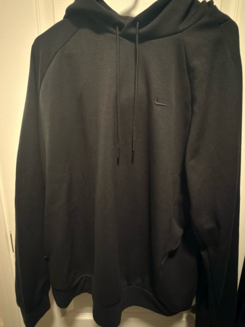 Nike Blacked Out Dri-FIT Pullover Hoodie with Zip Pocket